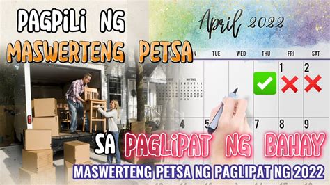 Petsa Pag Lipat Ng Bahay Sa January 2024 .